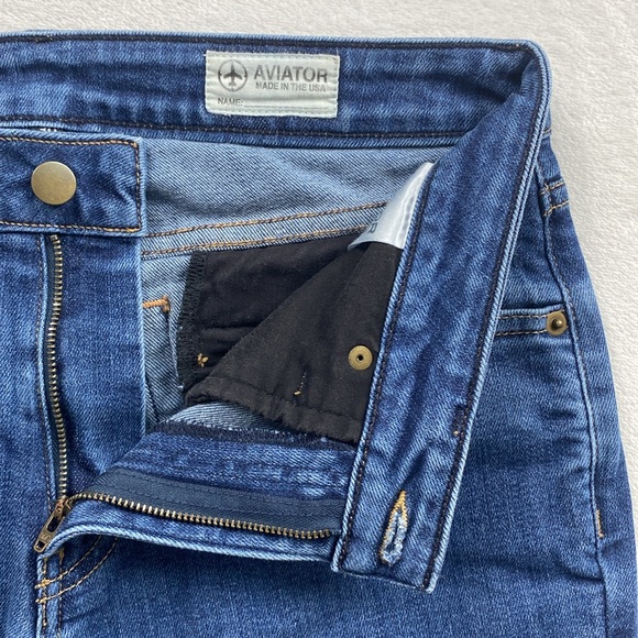 Aviator Best Travel Mid Rise Modern Tailored Fit Jeans (Dark Wash Indigo) - Picture 10 of 16